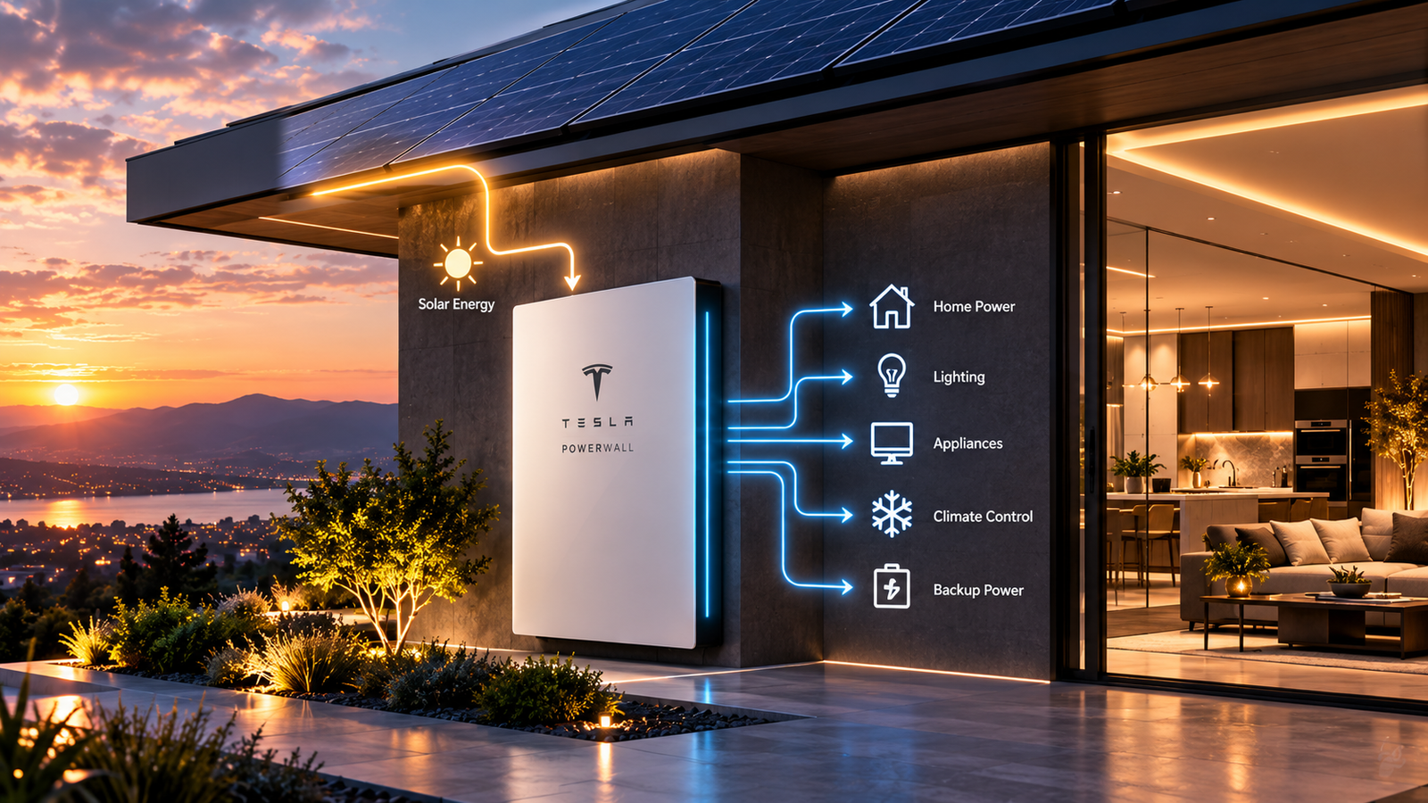 Whole house backup batteries